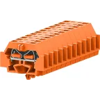 Клемма TB 1-1 с бок. подключ. с защелк. ножками, оранжевая