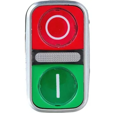 кнопка двойная LA115-A5-11RD1 1NO 1NC 220В IP65
