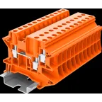 Клемма TU 1-2 винтовая, сечение 4 мм. кв., оранжевая