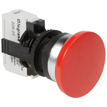 Кнопка с грибовидной головкой ∅ 40 - Osmoz - в сборе - IP 66 - красный | 023716 | Legrand