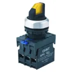 Переключатель с подсветкой NP8-01XD/215, 2 полож. фикс., желт., AC110-230В(LED), 1НЗ, IP65 (R) | 667675 | CHINT