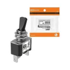 Выключатель-тумблер ASW-07D-2 1P 12В AC/DC 30А (3c) ON-OFF с фиксацией с желтой LED подсветкой  | SQ0747-0292 | TDM