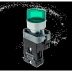 Переключатель с LED подсветкой, 24V AC/DC , зеленый, 3 полож. 1NO, фикс., мет. MTB2-BK3361 | 58219 | ОВЕН