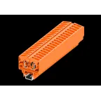 Клемма TB 1-1 на DIN-15, фронт.подключение, сечение 2,5 мм. кв., оранж