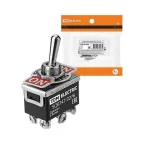 Переключатель-тумблер KN3C-223AAH 2P 250В AC/DC 15А (6c) ON-OFF-ON без фиксации  | SQ0747-0276 | TDM