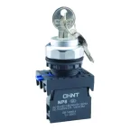                  Переключатель ключом NP8-02Y/33, 3 полож, самовозв., 2НЗ, IP65 (R) | 578676 | CHINT
               