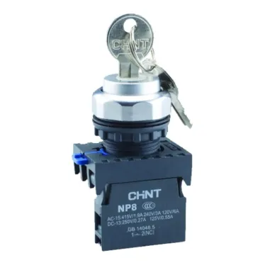 Переключатель ключом NP8-02Y/33, 3 полож, самовозв., 2НЗ, IP65 (R) | 578676 | CHINT