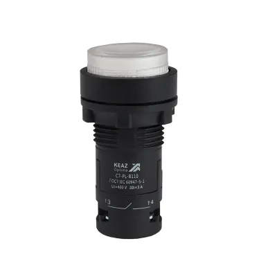 Кнопка с подсветкой OptiSignal Compact D22 C7-PL-B110 белая 1НО 24 В AC/DC XB7NW31B1