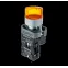 Переключатель с LED подсветкой, 220V AC/DC,желтый, 2 полож. 1NO, фикс., мет. MTB2-BK2563 | 58216 | ОВЕН