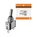 Выключатель-тумблер ASW-07D 1P 12В AC/DC 25А (3c) ON-OFF с фиксацией с синей LED подсветкой  | SQ0747-0288 | TDM