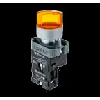 Переключатель с LED подсветкой, 24V AC/DC , желтый, 3 полож. 1NO, фикс., мет. MTB2-BK3561 | 58221 | ОВЕН