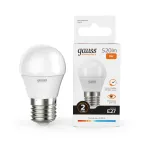 Лампа светодиодная LED 8 Вт 520 лм 3000К шар P45 теплый E27 AC 220В Elementary Gauss