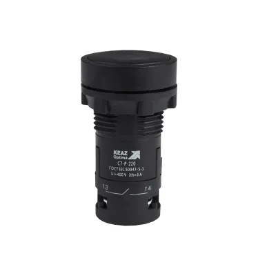 Кнопка OptiSignal Compact D22 C7-P-220 черная 2НО XB7NA23