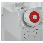 Розетка с механической блокировкой ССИ-834 63А-6ч/380В 3P+PE IP67 IEK