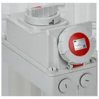 Розетка с механической блокировкой ССИ-814 16А-6ч/380В 3P+PE IP67 IEK
