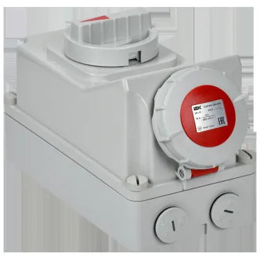 Розетка с механической блокировкой ССИ-814 16А-6ч/380В 3P+PE IP67 IEK