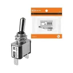 Выключатель-тумблер ASW-07D 1P 12В AC/DC 25А (3c) ON-OFF с фиксацией с зеленой LED подсветкой  | SQ0747-0289 | TDM