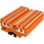 Клемма TP 2-2 проходная Push-in, сечение 4 мм. кв., оранжевая