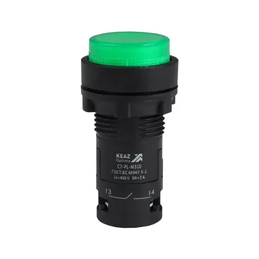Кнопка с подсветкой OptiSignal Compact D22 C7-PL-M310 зеленая 1НО 230 В AC XB7NW33M1