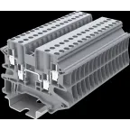 Клемма TU 2-2 винтовая, сечение 2,5 мм. кв., серая