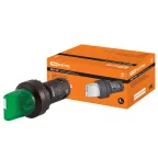 Переключатель на 2 положения с фиксацией SB7-CK2361-24V короткая ручка(LED) d22мм 1з зеленый | SQ0746-0054 | TDM