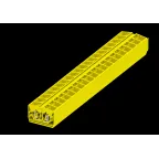                  Клемма TB 2-2 промежут. фронт. подключение, сечение 2,5 мм. кв., желтый.
               