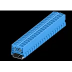                  Клемма TB 2-2 на DIN-35, фронт.подключение, сечение 2,5 мм. кв., синий.
               