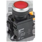 Кнопка с фиксацией d-22мм 1NO+1NC красная MASTER IEK