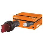                  Переключатель на 3 положения с фиксацией SB7-CK3465-220V короткая ручка(LED) d22мм 1з+1р красный | SQ0746-0067 | TDM
               