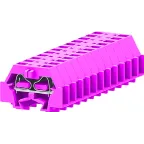                  Клемма TB концевая 1-1 с бок. подключ. с крепеж.фланцами, розовая
               