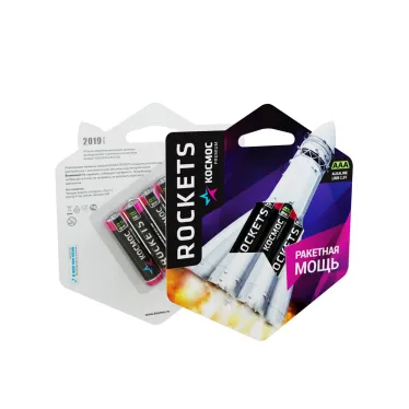 Батарейка LR03 (AAA) 1.5V Alkaline 4BL Rockets