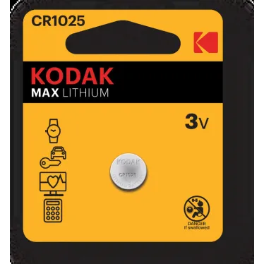 Батарейка CR1025-1BL MAX Lithium (60/240/50400)
