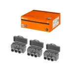                  Клемма винтовая изолированная КВИ-3 для Al и Cu проводов (6,0мм2) серая | SQ0510-0603 | TDM
               