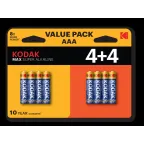                  Батарейка LR03 4+4BL MAX SUPER Alkaline AAA
               