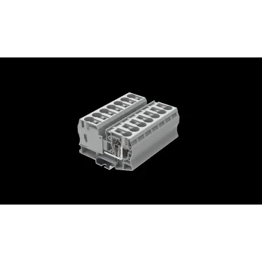 Клемма TC 1-1 пружинная, сечение 35 мм. кв., оранжевая