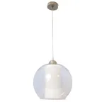 Светильник "Ладера+" НСБ 72-60 М53 проз+опал мат. цилиндр/шнур проз./корпус металлик | 1005404108 | Элетех