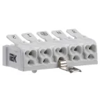 Клемма пружинная соединительная КСПнз5-3L+N+PE | UKZ-B06-5P-F1-E1-10 | IEK