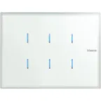 KNX Axolute. Сенсорная панель управления 6-канальная, стекло, Whice