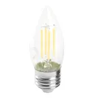 Лампа светодиодная LED 7вт Е27 дневной свеча FILAMENT