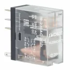 Реле миниатюрное промышленное, 2CO, ком. ток 8А, AgSnO?, напряжение 12V DC, опция: светодиод