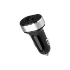                  Автозарядка в прикуриватель АЗУ USB-A+USB-C, 3.1 A черная, REXANT
               