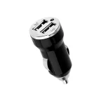 Зарядное устройство в прикуриватель 2 x USB, 1000+2100mA, черное | 16-0290 | Rexant