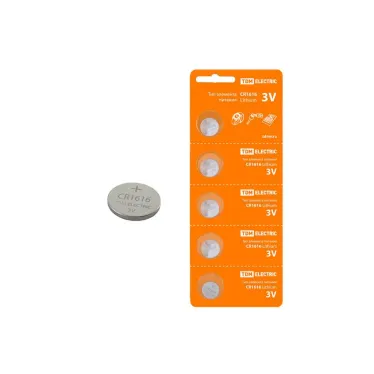 Элемент питания CR1616 Lithium 3V BP-5 | SQ1702-0025 | TDM