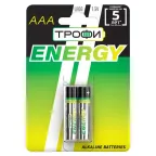 Батарейка щелочная (алкалиновая) LR03-2BL ECO (20/480/15840) (AAA)  | Б0017043 | ТРОФИ