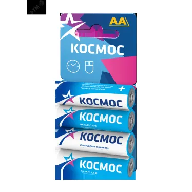 Батарейка R6 (АА) 1.5V Zinc carbon 4BL в шринке
