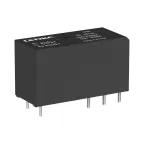 Реле миниатюрное низкопрофильное, 2CO, ком. ток 8А, AgSnO, напряжение 24V AC