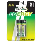 Батарейка щелочная (алкалиновая) LR6-2BL ECO (20/360/11520) (AA)  | Б0017045 | ТРОФИ
