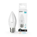 Лампа светодиодная LED 8 Вт 540 лм 4100К свеча нейтральный E27 AC 220В Elementary Gauss