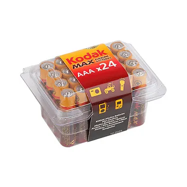 Батарейка LR03-24 plastic box MAX SUPER Alkaline [24 3A PVC] (24/480/33600)