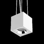 Светильник светодиодный DL-02 Cube подвесной 125х135 мм 20Вт 4000K 35° RAL9010 белый мат. | V1-R0-00360-30000-2002040 | VARTON